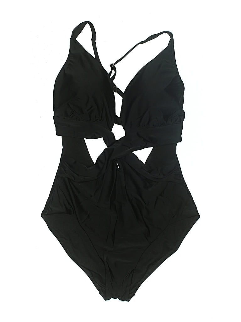 Pre-owned Bar Iii One Piece Swimsuit In Black