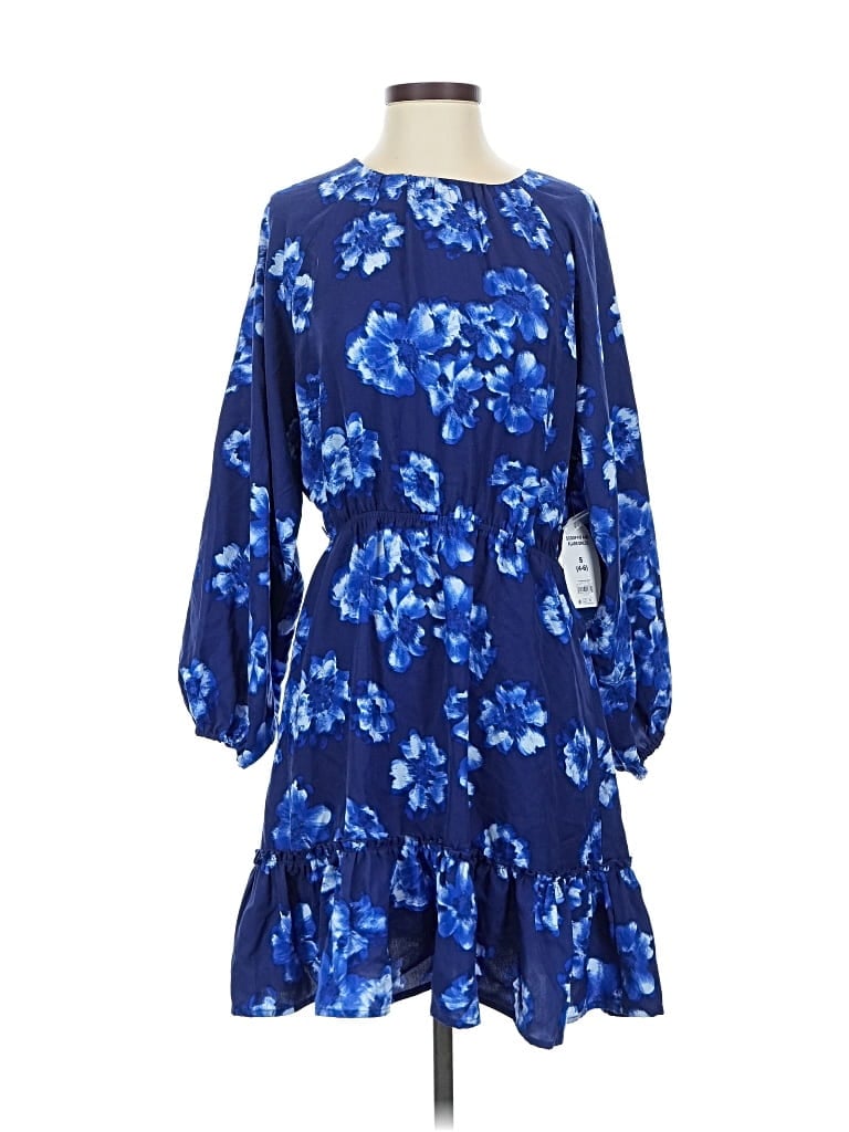Pre-owned Scoop Casual Dress In Blue
