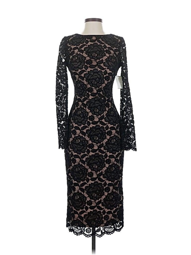 Pre-owned Dress The Population Cocktail Dress In Black