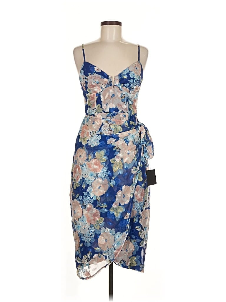 Pre-owned Lulus Cocktail Dress In Blue