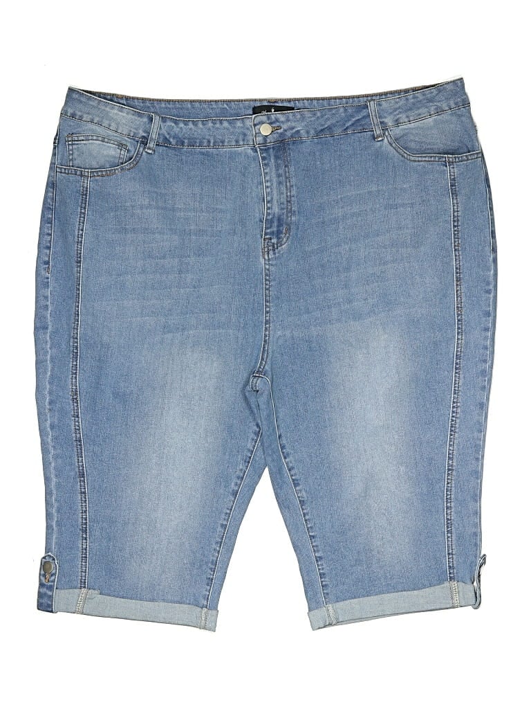 Pre-owned Agnes Orinda Denim Shorts In Blue
