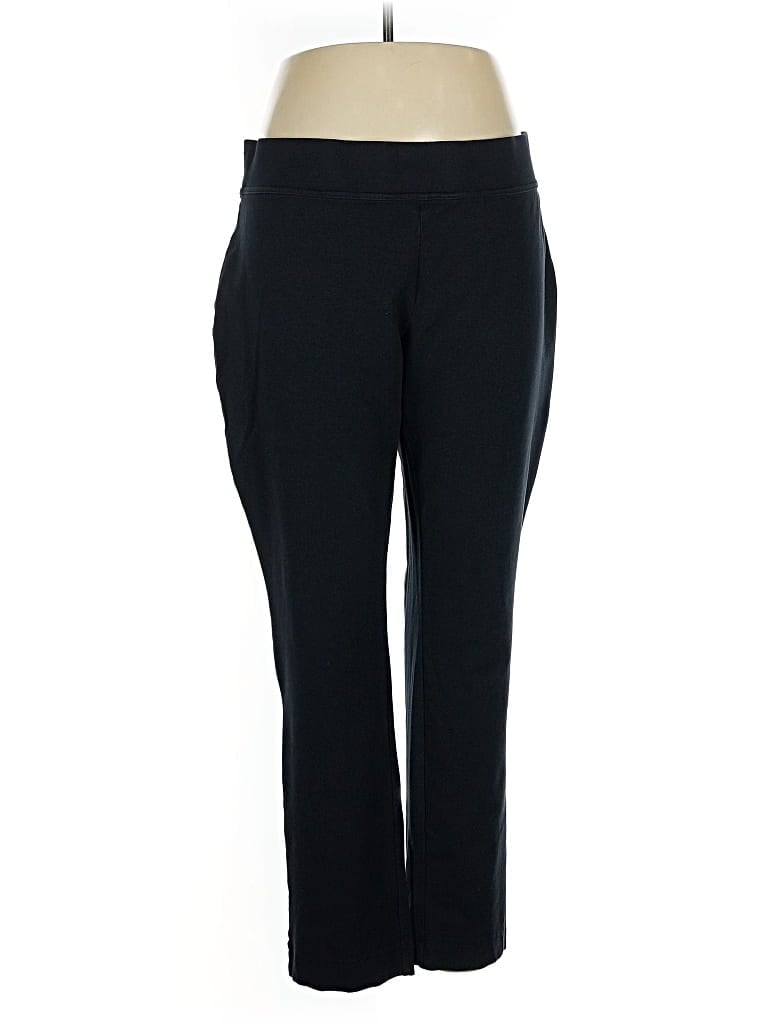 Pre-owned Lands' End Active Pants In Black