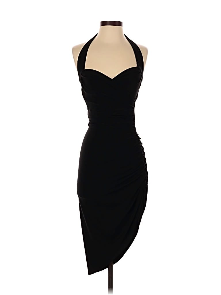 Pre-owned Norma Kamali Cocktail Dress In Black