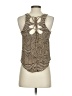 Ecote Brown Sleeveless Blouse Size S - photo 2