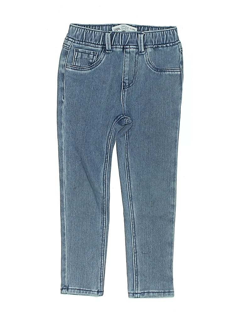 Pre-owned Zara Kids' Jeans In Blue