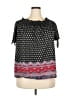 Bobbie Brooks Black Short Sleeve Blouse Size 2X - photo 1