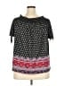 Bobbie Brooks Black Short Sleeve Blouse Size 2X - photo 2