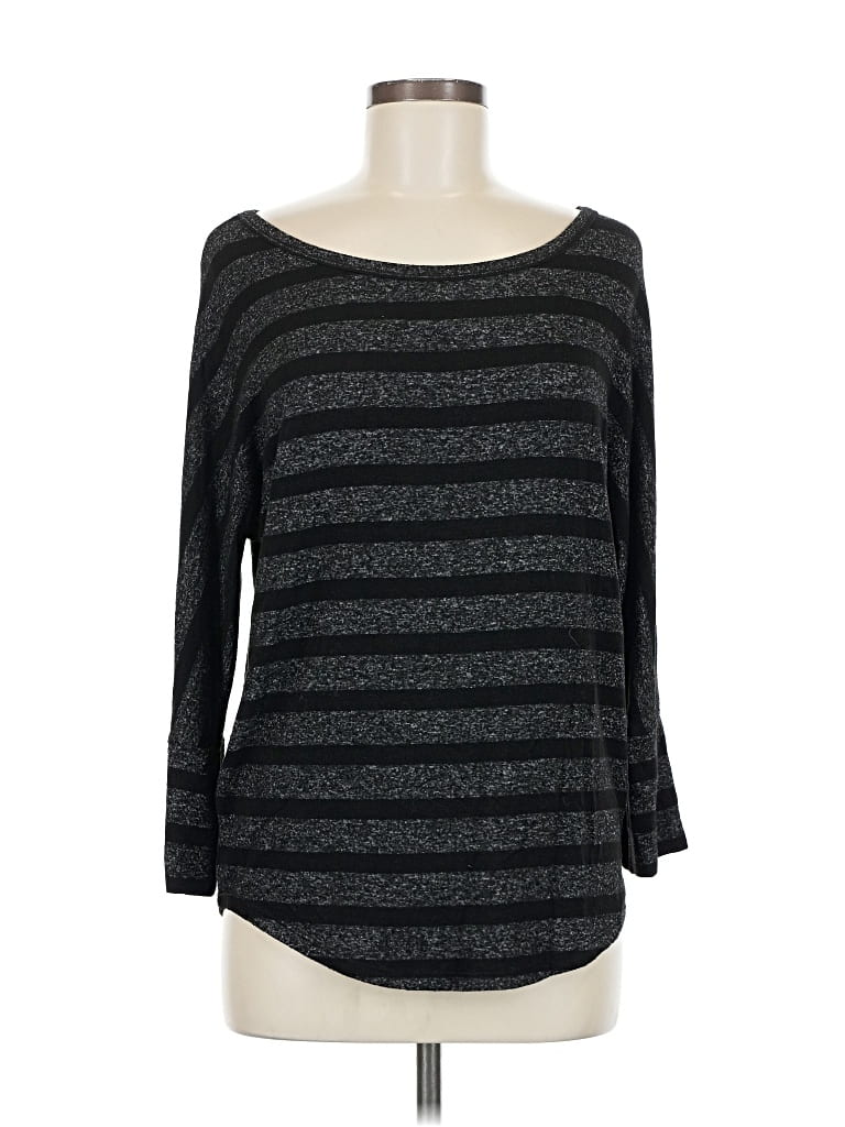 Pre-owned Market & Spruce 3/4 Sleeve T-shirt In Black