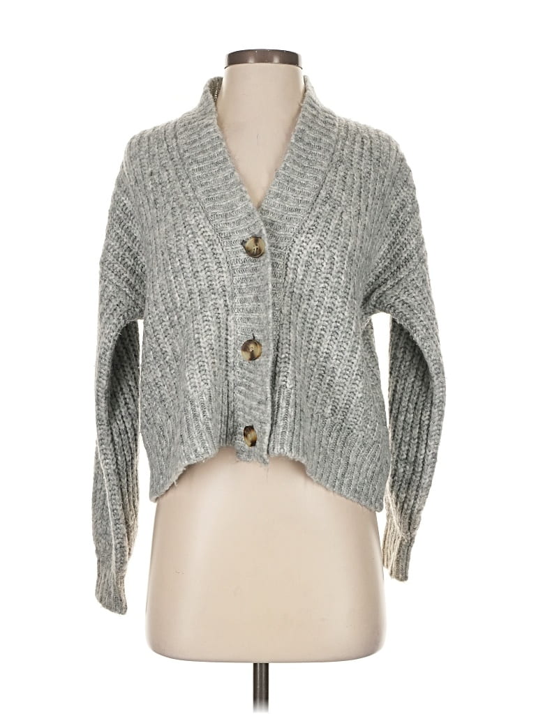 Pre-owned Madewell Cardigan Sweater In Gray