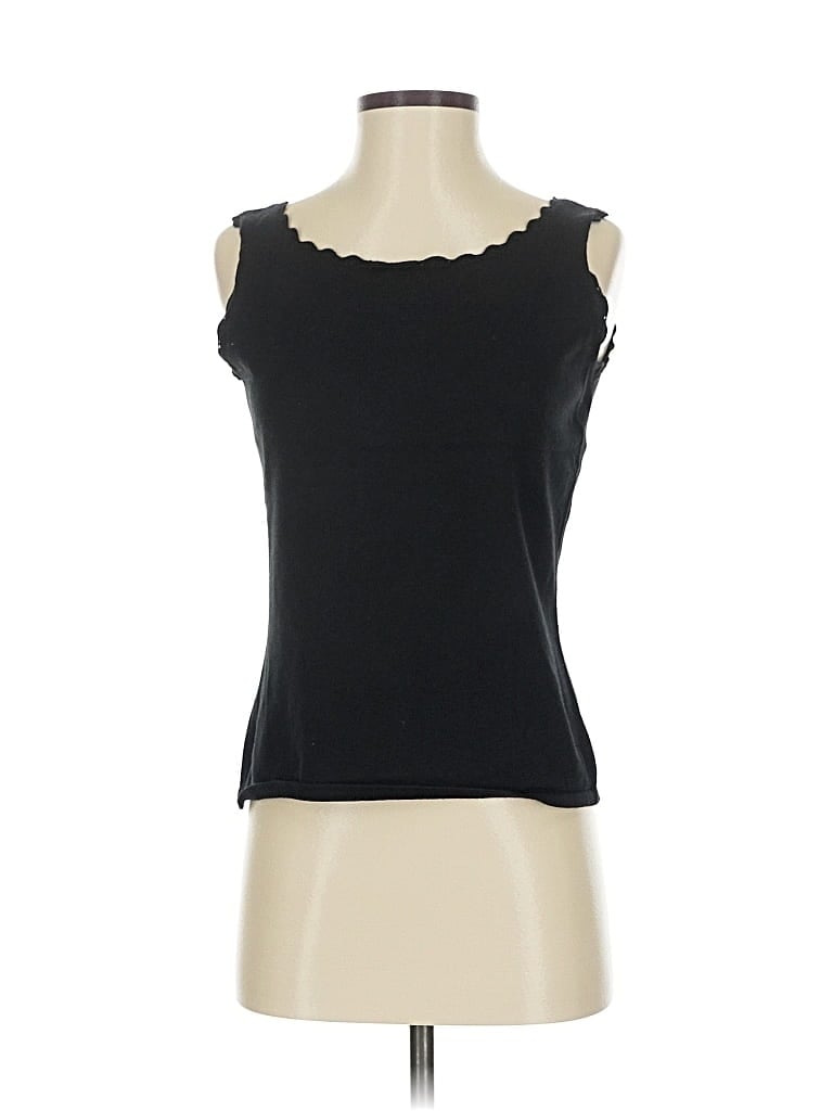 Pre-owned John Paul Richard Sleeveless Top Black Sweetheart Neckline Tops