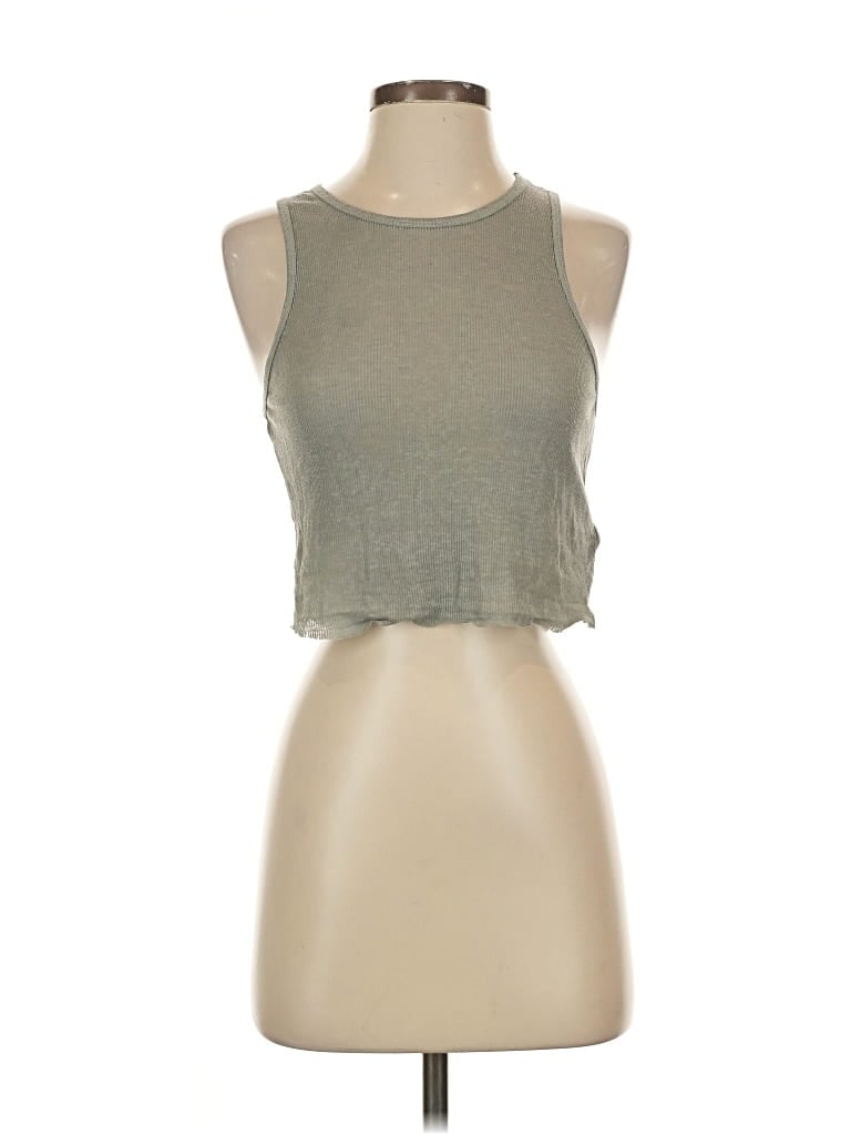 Pre-owned Bdg Tank Top Gray Halter Neckline Tops