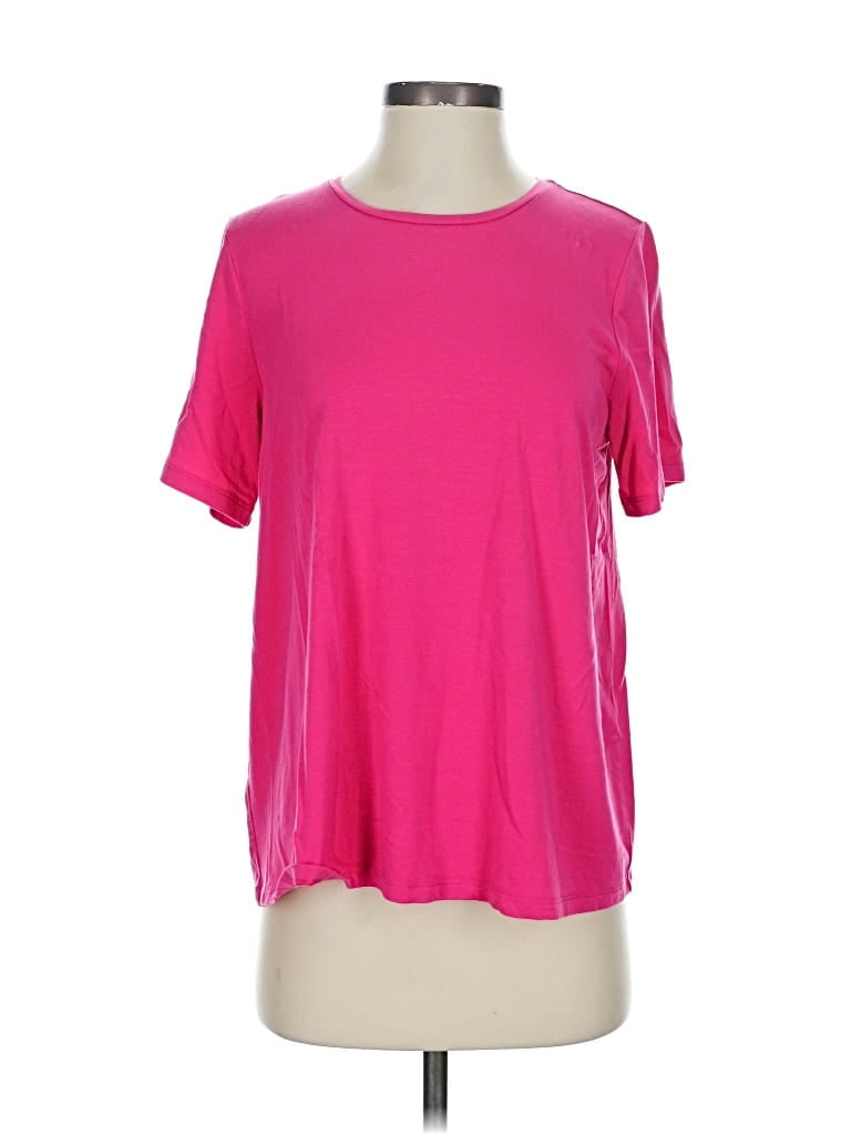 Pre-owned Eileen Fisher Short Sleeve T-shirt In Pink