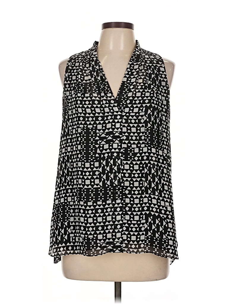 Pre-owned Vince Camuto Sleeveless Blouse In Black