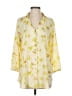 CAbi 100% Polyester Floral Yellow 3/4 Sleeve Blouse Size S - photo 1