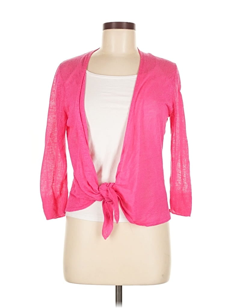 Pre-owned Nic + Zoe Cardigan Sweater In Pink