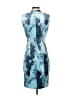 T Tahari Graphic Blue Cocktail Dress Size 4 - photo 2