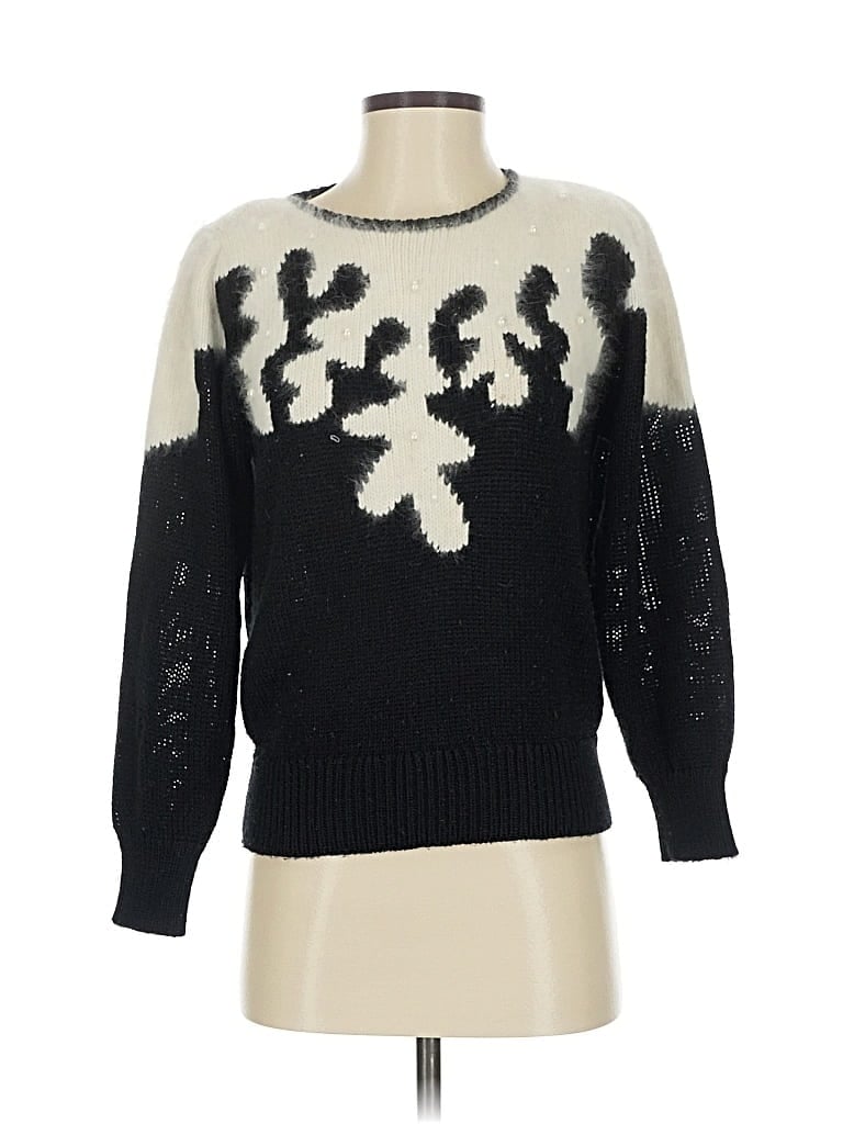 Pre-owned Assorted Brands Pullover Sweater In Black