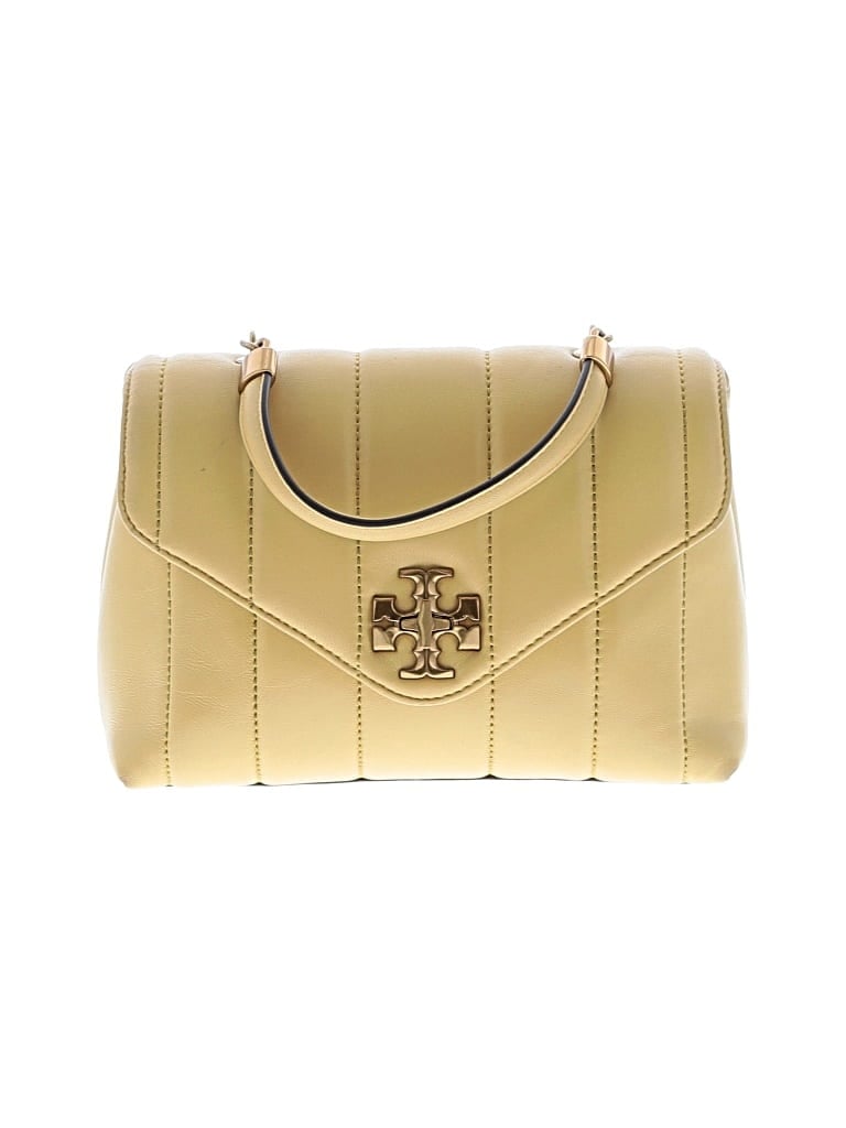 Pre-owned Tory Burch Leather Satchel In Yellow