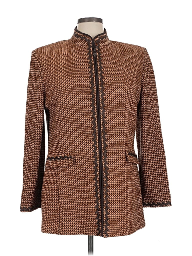 Pre-owned St. John Collection By Marie Gray Coat In Brown