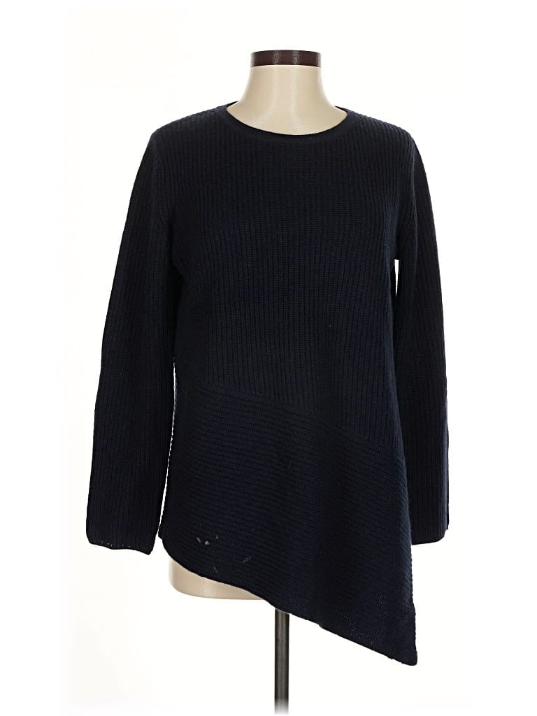 Pre-owned Nordstrom Collection Cashmere Pullover Sweater In Blue
