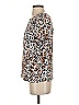 Cooper & Ella 100% Polyester Animal Print Tan Short Sleeve Blouse Size XS - photo 5