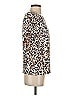 Cooper & Ella 100% Polyester Animal Print Tan Short Sleeve Blouse Size XS - photo 4