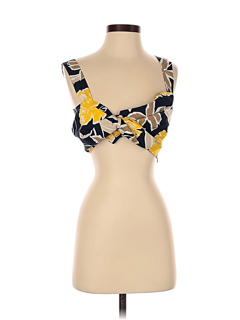 Zara Basic Sleeveless Top Blue Sweetheart Neckline Tops