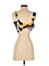 Zara Basic 100% Cotton Yellow Blue Sleeveless Top Size XS - photo 2