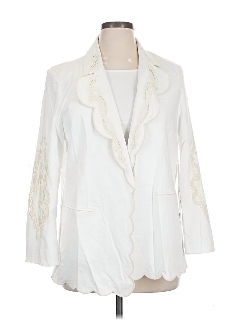 Pre-owned J By Joie Blazer Jacket In White