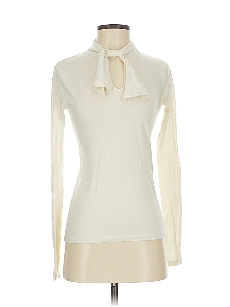 Pre-owned Ralph Lauren Sport Long Sleeve Blouse In White