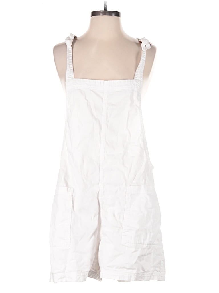 Pre-owned Unbranded Overall Shorts In White