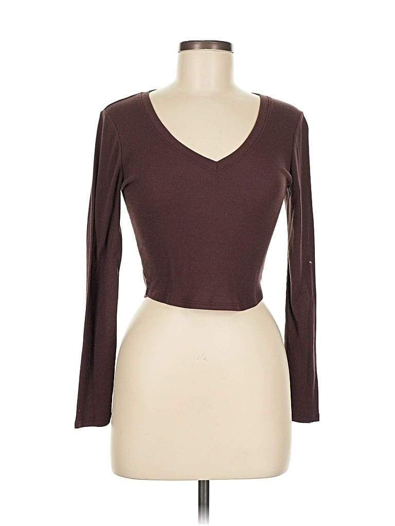 Pre-owned Bozzolo 3/4 Sleeve T-shirt In Brown