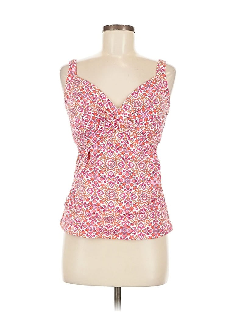 Pre-owned Lands' End Sleeveless Blouse In Pink