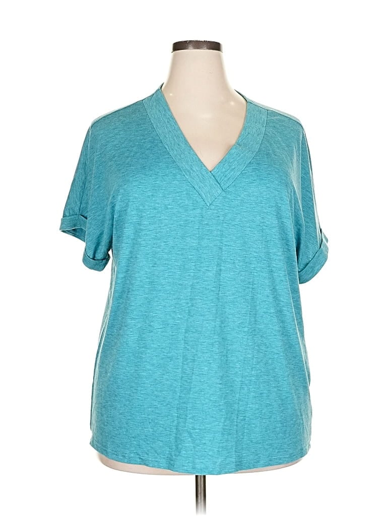 Pre-owned Unbranded Short Sleeve T-shirt In Blue