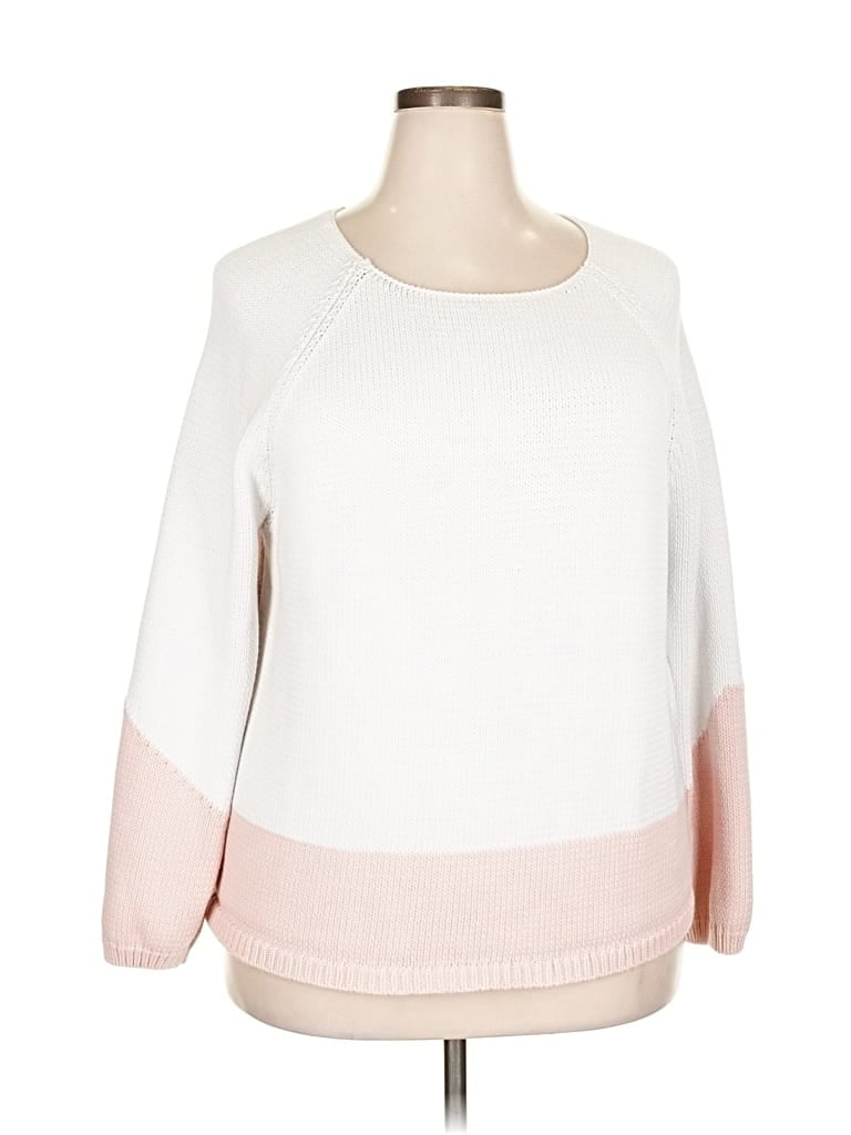 Pre-owned Caslon Pullover Sweater In White