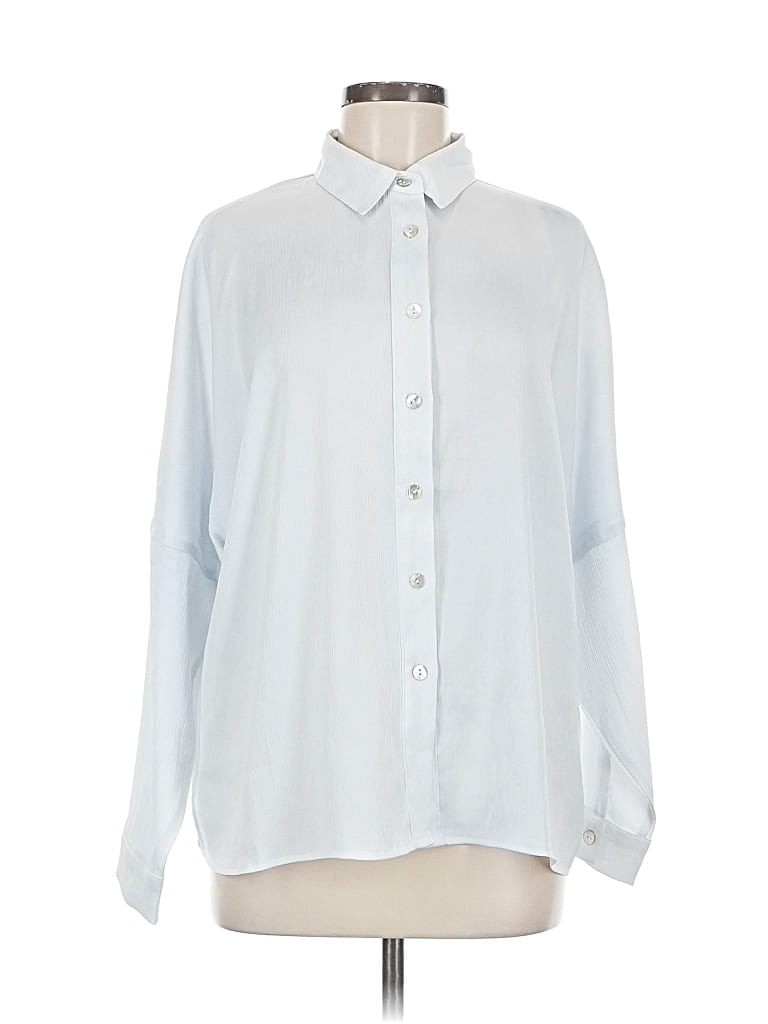 Pre-owned Molly Bracken Long Sleeve Blouse In White