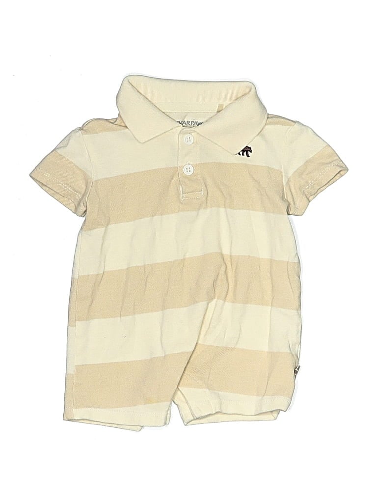 Pre-owned Bearpaw Babies' Short Sleeve Outfit In White