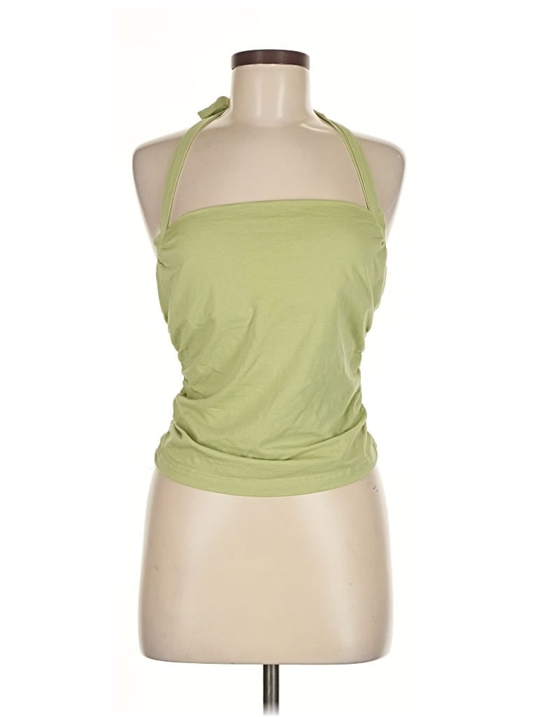 Pre-owned Shein Tank Top Green Halter Neckline Tops