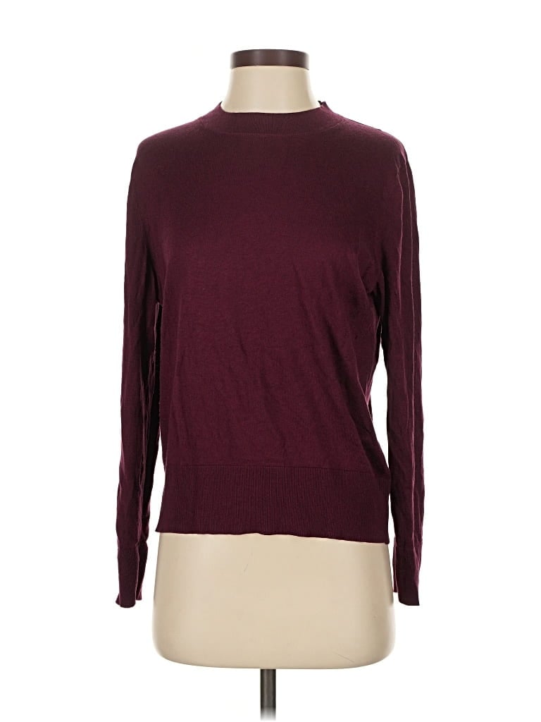 Pre-owned Banana Republic Pullover Sweater In Burgundy