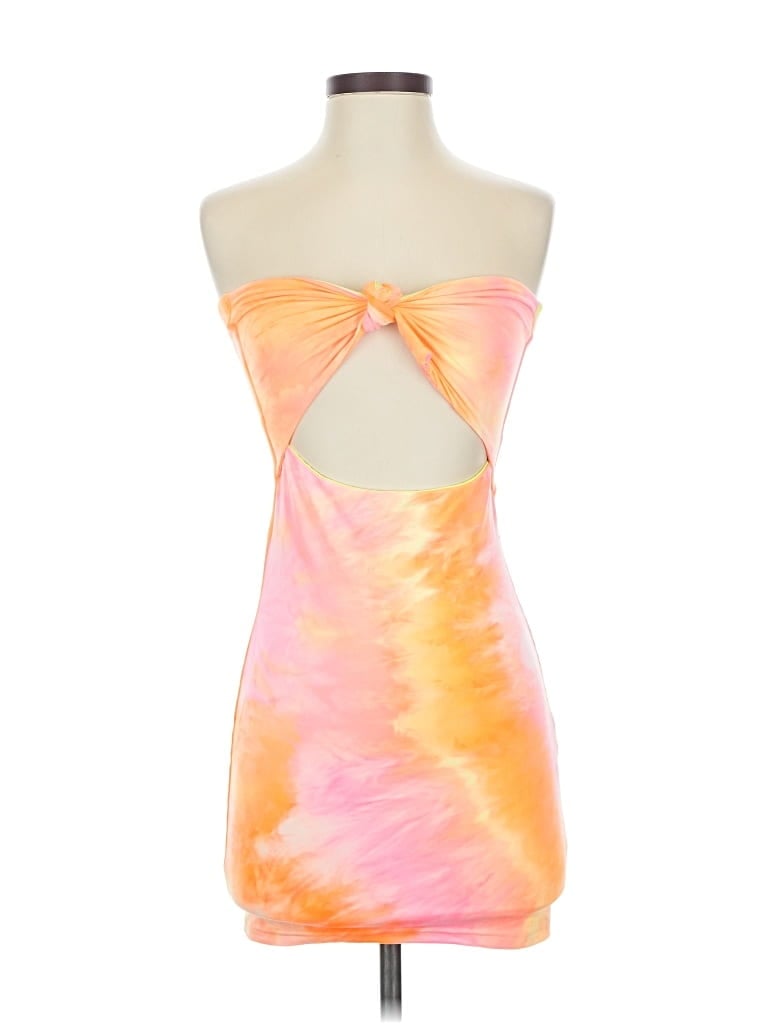 Pre-owned Superdown Tank Top Orange Strapless Neckline Tops