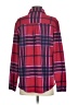 Member's Mark Plaid Burgundy Pink Long Sleeve Blouse Size S - photo 2