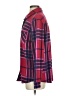 Member's Mark Plaid Burgundy Pink Long Sleeve Blouse Size S - photo 5