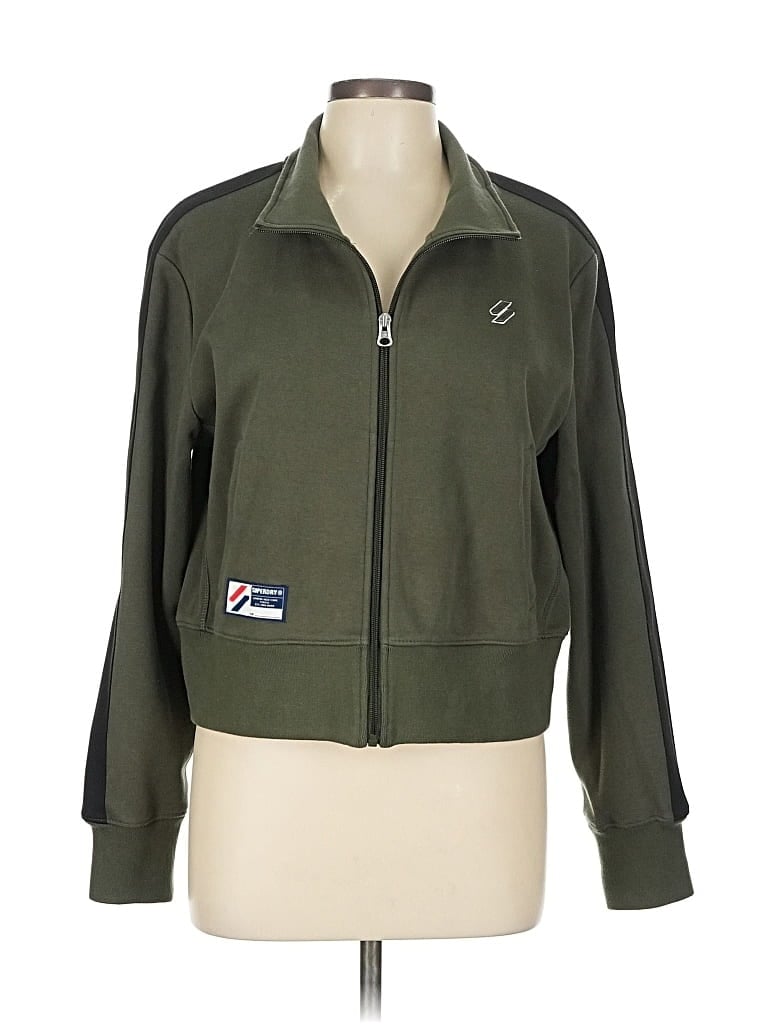 Pre-owned Superdry Track Jacket In Green