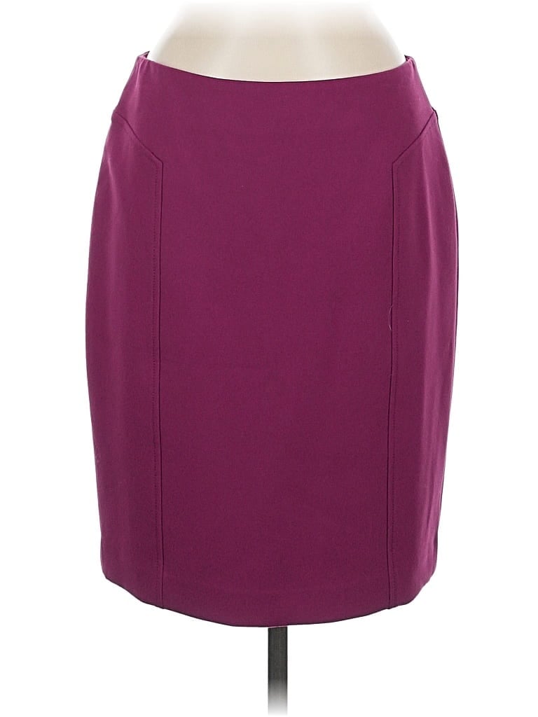 Pre-owned Halogen Formal Skirt In Burgundy