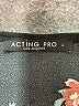 Acting Pro Black 3/4 Sleeve Blouse Size L - photo 7