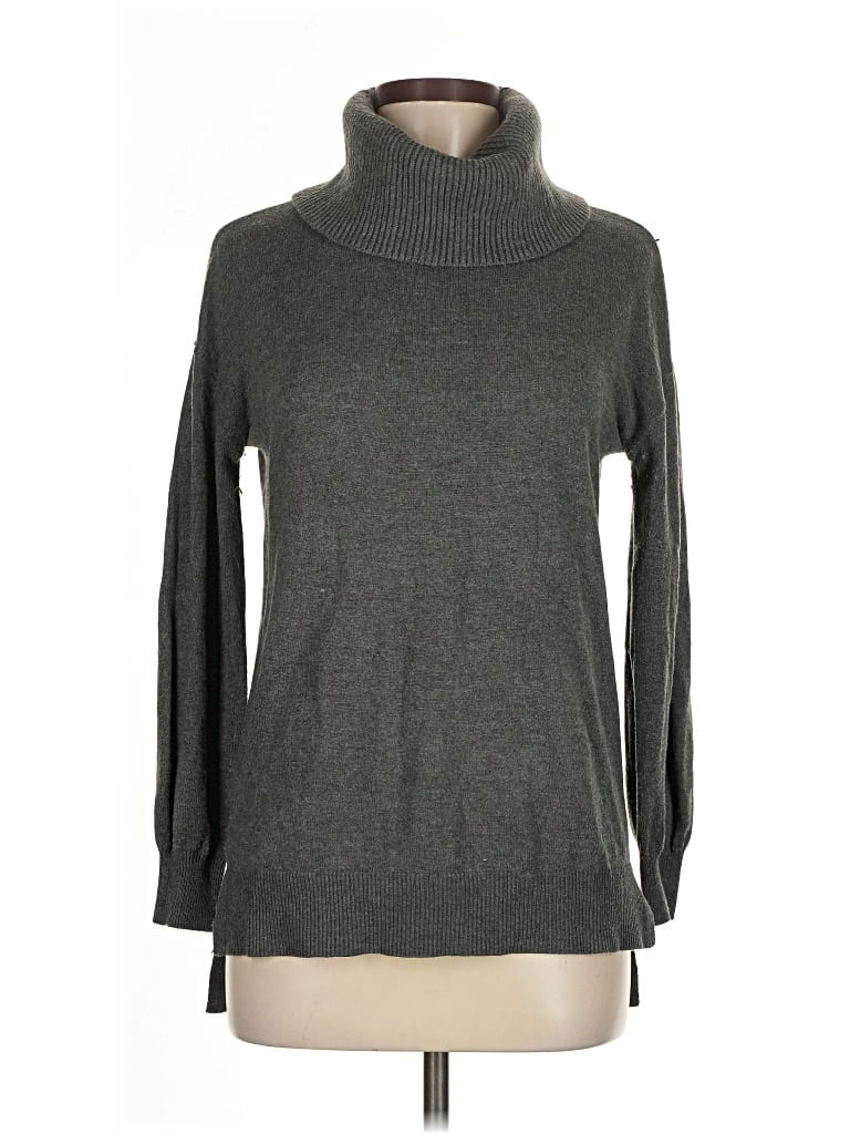 Pre-owned Ann Taylor Loft Turtleneck Sweater In Gray