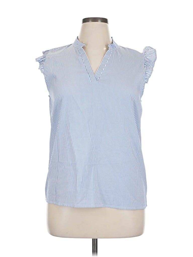 Pre-owned Unbranded Sleeveless T-shirt In Blue