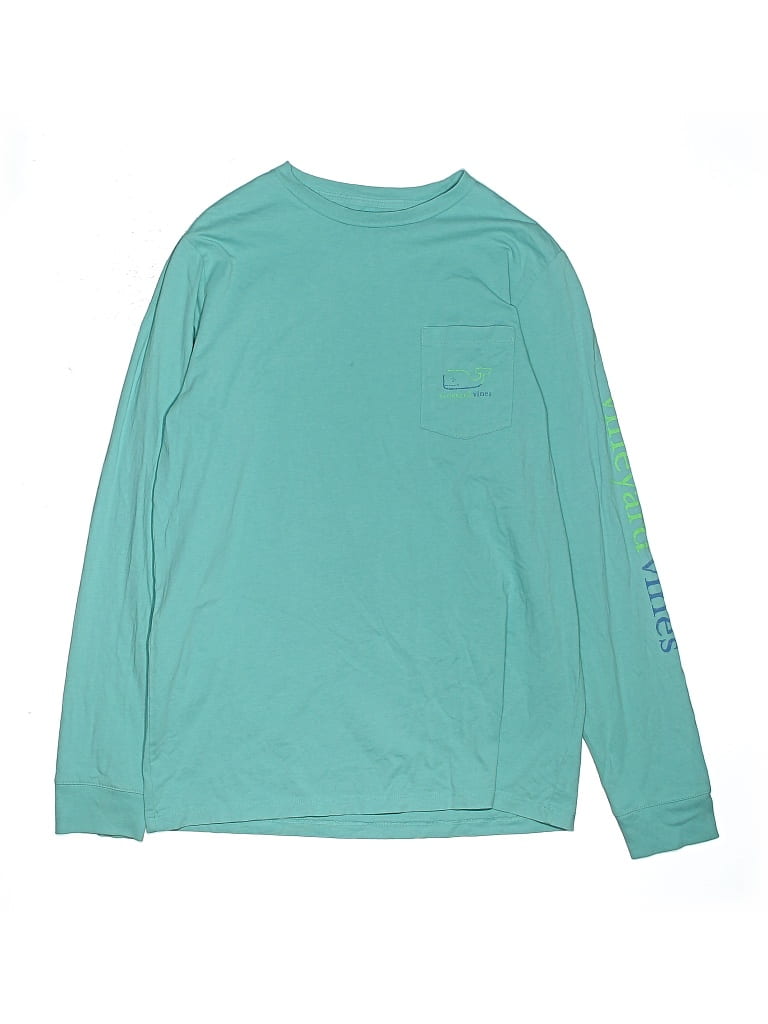 Pre-owned Vineyard Vines Kids' Long Sleeve T-shirt In Blue