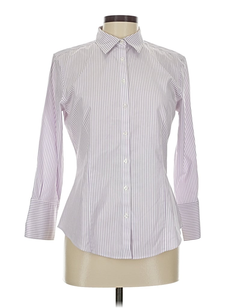 Pre-owned Brooks Brothers Long Sleeve Button Down Shirt In Purple