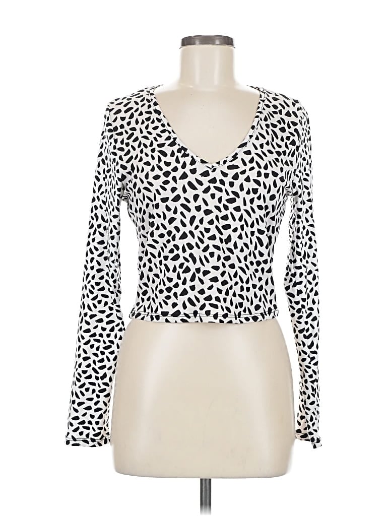 Pre-owned Gaze Long Sleeve T-shirt In White